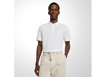 POLO BOSS MASCULINA REGULAR ALGODÃO ORGÂNICO BRANCA