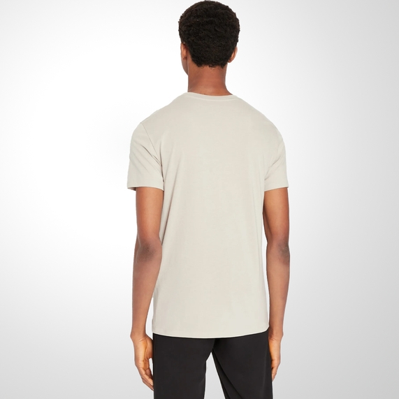 CAMISETA ARMANI EXCHANGE MASCULINA DECOTE V BEGE