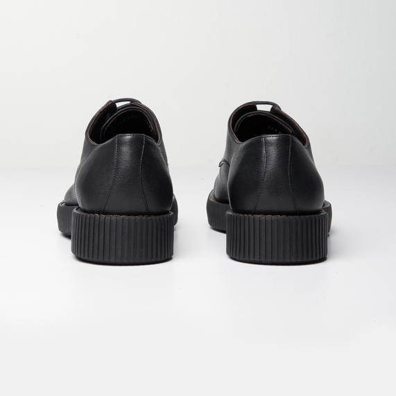 SAPATO MASCULINO CASUAL COURO PRETO PADRÃO