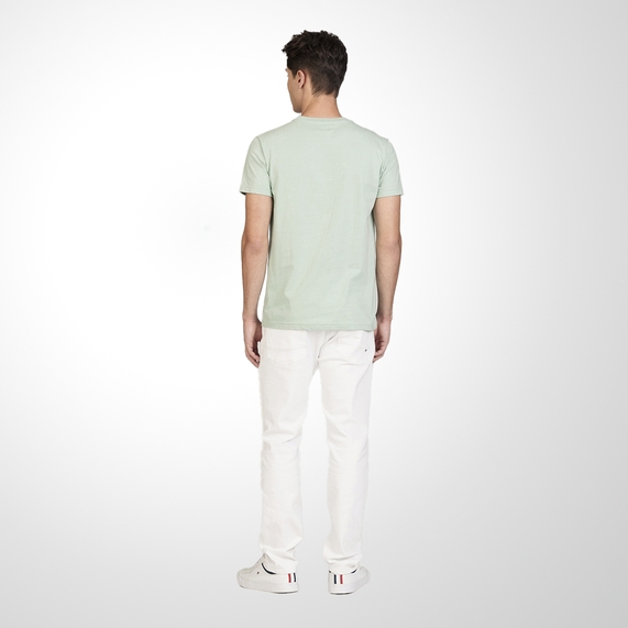 CAMISETA TOMMY HILFIGER MASCULINA ESTAMPADA LOGO CIRCULAR VERDE