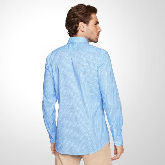 CAMISA MASCULINA HANK KENT AZUL BOSS