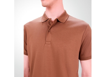 POLO PIMA CLÁSSICA CAQUI RICARDO ALMEIDA