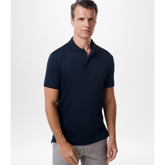 POLO PIMA CLÁSSICA AZUL ESCURO RICARDO ALMEIDA