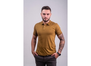 POLO FIO PIMA MC MOSTARDA 54603
