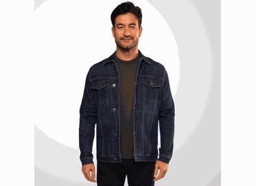 JAQUETA JEANS MASCULINA PADRÃO