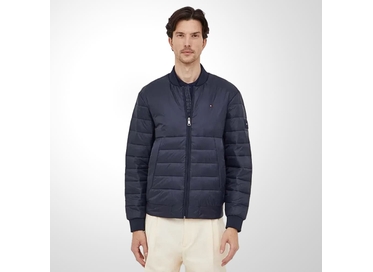 JAQUETA MASCULINA BOMBER PACKABLE RECYCLED MARINHO TOMMY HILFIGER