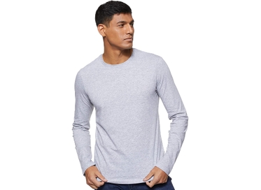 CAMISETA BASICA M/L CINZA 52763