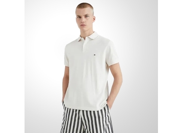 POLO MASCULINA 1985 REGULAR FIT OFF WHITE TOMMY HILFIGER