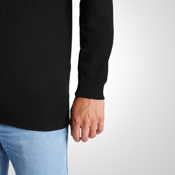 TRICOT ARAMIS MASCULINO GOLA ALTA PRETA