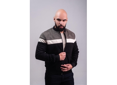 JAQUETA MASCULINA SUEDE VERDE PADRÃO