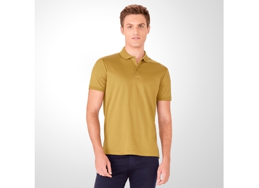 POLO PIMA CLÁSSICA MOSTARDA RICARDO ALMEIDA