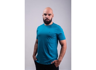 CAMISETA FIO PIMA MC TURQUESA 54604