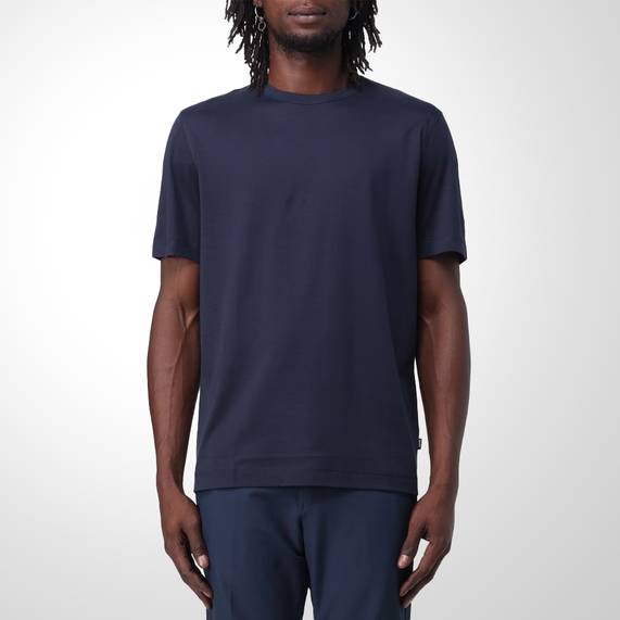 CAMISETA MASCULINA THOMPSON LYOCELL MARINHO BOSS
