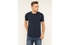 CAMISETA SLIM FIT DE ALGODÃO PIMA MARINHO ARMANI EXCHANGE