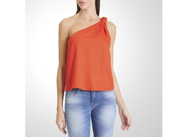 BLUSA FEMININA ASSIMÉTRICA VERMELHA FORUM