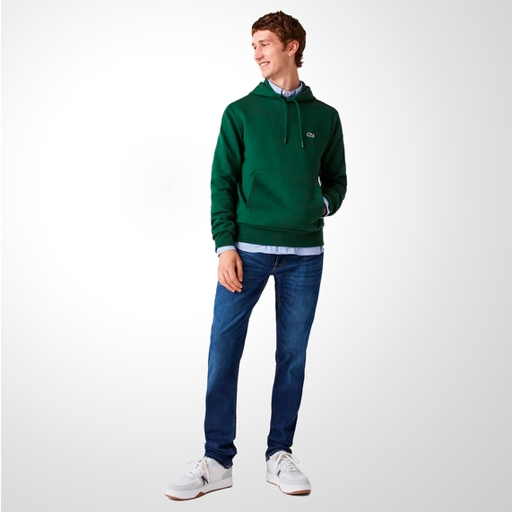 MOLETOM MASCULINO COM CAPUZ VERDE LACOSTE