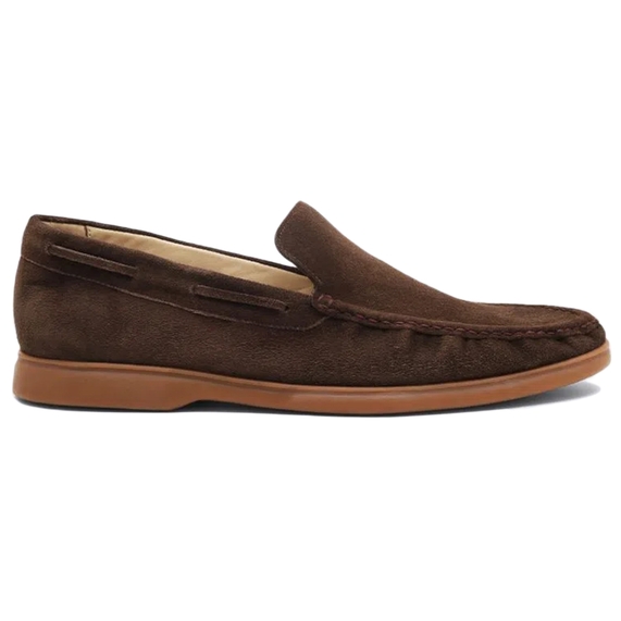 MOCASSIM MASCULINO CAMURÇA MARROM ESCURO RICARDO ALMEIDA