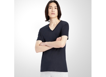 CAMISETA ARMANI EXCHANGE MASCULINA DECOTE V MARINHO