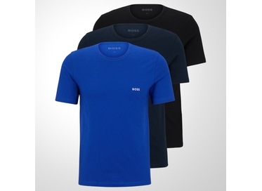 KIT CAMISETAS MASCULINAS PRETA/AZUL BOSS