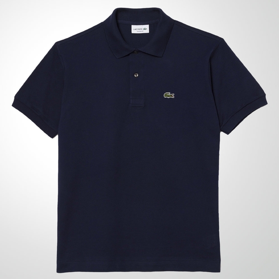 POLO MASCULINA REGULAR MANGA CURTA MARINHO LACOSTE