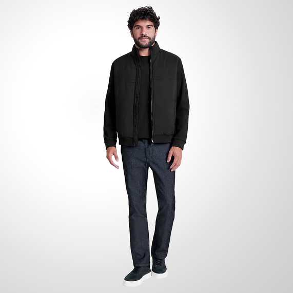 JAQUETA ARAMIS MASCULINA NYLON PRETA
