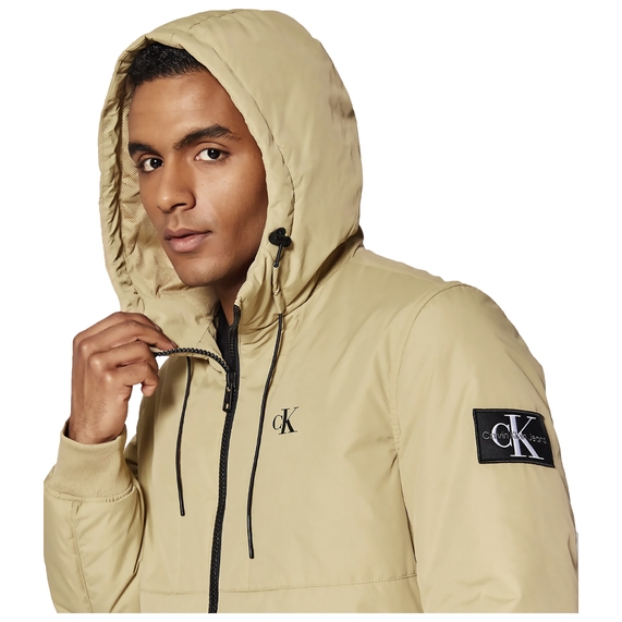 JAQUETA MASCULINA MEIA ESTAÇÃO CAQUI CALVIN KLEIN