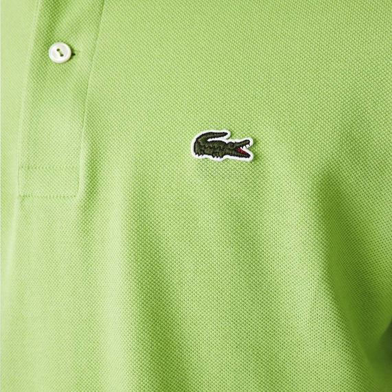 POLO MASCULINA REGULAR MANGA CURTA VERDE LIMÃO LACOSTE