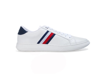 TÊNIS MASCULINO DANIEL ESSENCIAL COURO BRANCO TOMMY HILFIGER