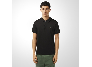 POLO MASCULINA REGULAR PRETA LACOSTE