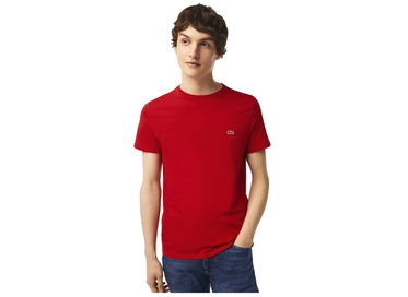 CAMISETA BÁSICA MASCULINA MANGA CURTA VERMELHA LACOSTE