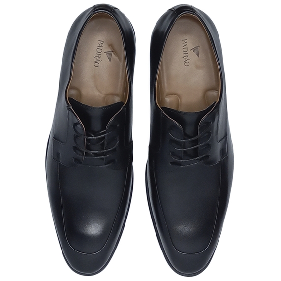 SAPATO MASCULINO  SOCIAL COURO PRETO PADRÃO
