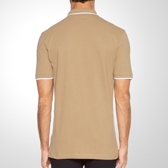 POLO MASCULINA PARLAY BEGE BOSS