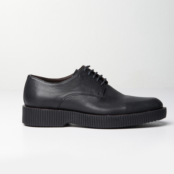 SAPATO MASCULINO CASUAL COURO PRETO PADRÃO