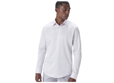 CAMISA SOCIAL MASCULINA SLIM MANGA LONGA AZUL LILÁS RICARDO ALMEIDA